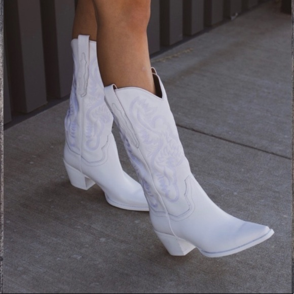 Free People x Jeffrey Campbell Dagget Cowboy Boots Size 8.5 NEW - Picture 3 of 17